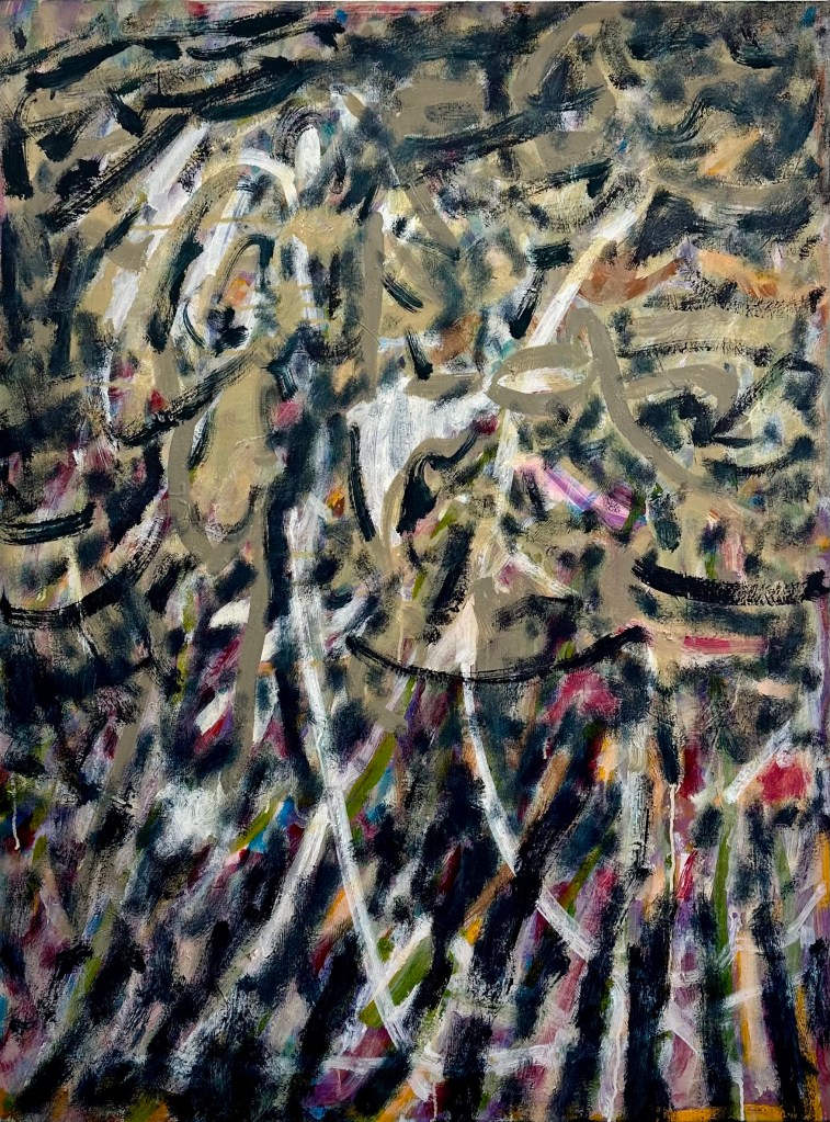 Path in winter (Borrow), oil on canvas, 100x70 cm, 2024